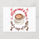 Search for need coffee postcards All