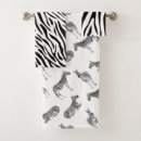 Search for black and white zebra bath towels Jungle