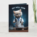 Search for doctor get well cards Cat