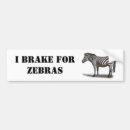 Search for zebra bumper stickers White