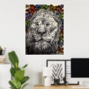 Search for lion portrait posters Wild animal