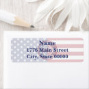 Search for usa return address labels Red white and blue
