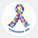 Search for autism awareness round stickers Aspergers