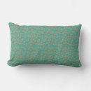 Search for aqua and orange patterns cushions Elegant