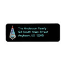Search for turquoise red return address labels Blue