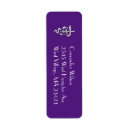 Search for purple graduation return address labels Elegant