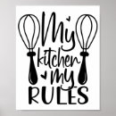 Search for kitchen rules posters Funny