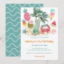 Search for ice cream 2nd birthday invitations Two cool