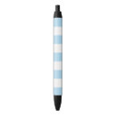 Search for blue and white striped pens For her