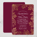 Search for gold leaves wedding invitations Fall