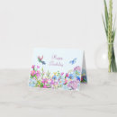 Search for blooming plants cards Watercolor
