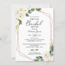 Search for geometric bridal shower invitations Rose gold