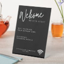 Search for wifi password signs Be our guest