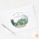 Search for mountain wedding stickers Woods