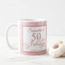 Search for 50th birthday for women mugs Typography