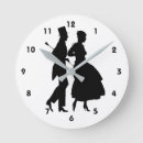 Search for silhouettes in clocks For her