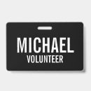Search for volunteer id badges Black