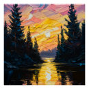 Search for lake sunset art Serene