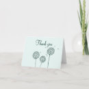 Search for dandelions thank you cards Blue