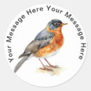 Search for american wildlife stickers Robin