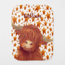 Search for burp cloths highland cow