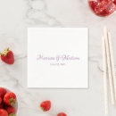 Search for lavender wedding napkins Script