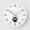 Search for paw print clocks Animal
