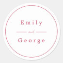 Search for magenta wedding stickers Modern