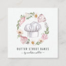 Search for baker business cards Watercolor
