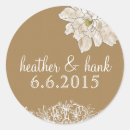 Search for brown kraft wedding stickers Country