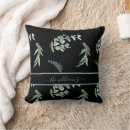 Search for olive green and grey cushions Black