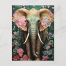 Search for colorful elephants postcards Flowers
