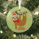 Search for sloth christmas tree decorations Funny