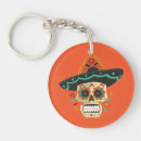 Search for dia de los muertos key rings Skull