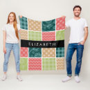 Search for patchwork pattern blankets Gingham