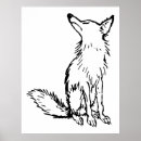 Search for black and white fox posters Wildlife