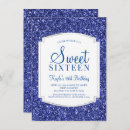 Search for blue sweet 16 invitations Sparkle