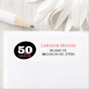 Search for black white and pink return address labels 50 and fabulous