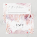 Search for seashells rsvp cards Watercolor