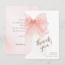 Search for pink bow thank you cards Coquette