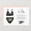 Search for lingerie invitations Black and white