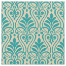 Search for teal and white fabric Abstract