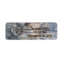 Search for wood heart return address labels Wooden