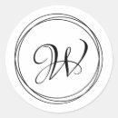 Search for circular monogram stickers Elegant
