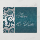 Search for teal silver save the dates Floral