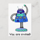 Search for geek small birthday invitations Blue