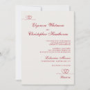 Search for scarlet wedding invitations Simple
