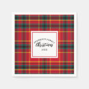 Search for plaid christmas napkins Tartan