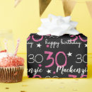 Search for 30th birthday wrapping paper Black and white