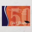 Search for 50 year reunion invitations Blue